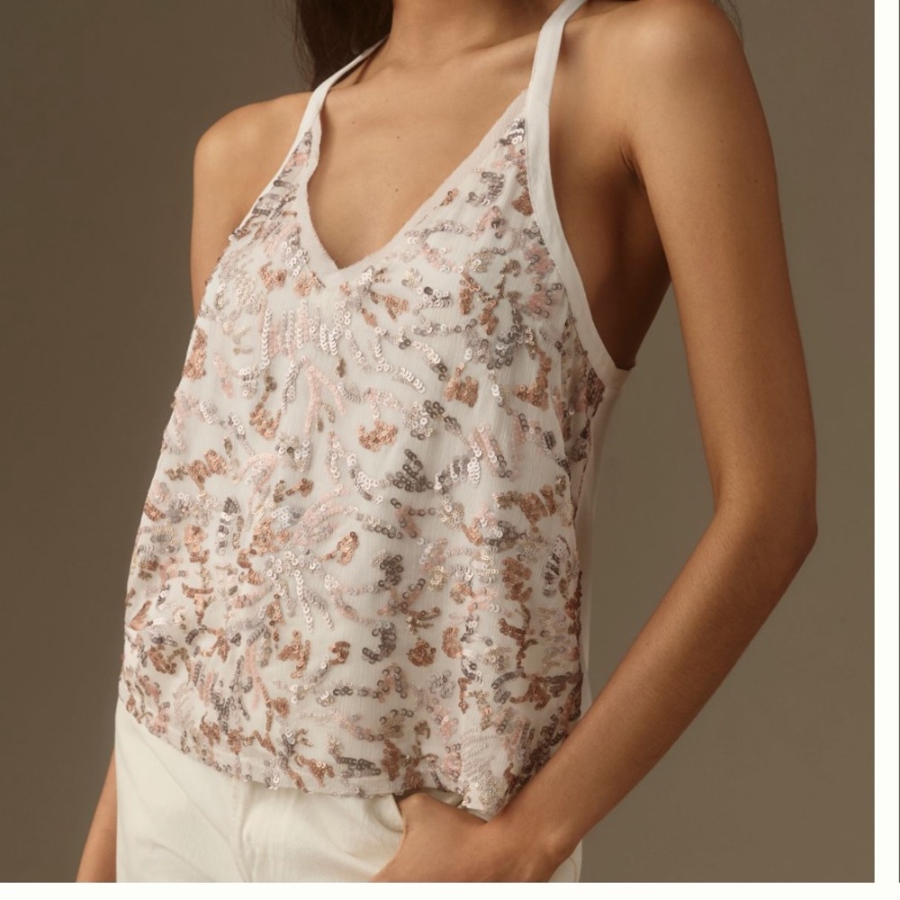 NWT! Anthropologie Tiny Gwen Sequin Tank